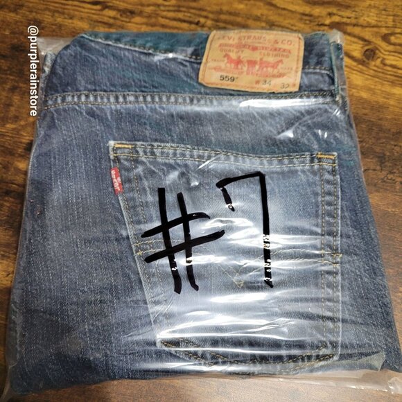 Vtg Levi's Jeans 34x32 Relaxed Straight 559 Medium Dark Wash Western Y2K - Picture 11 of 11